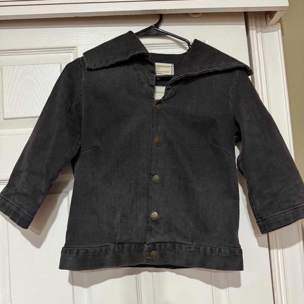 Current/Elliott The Lady Jacket Charcoal Denim